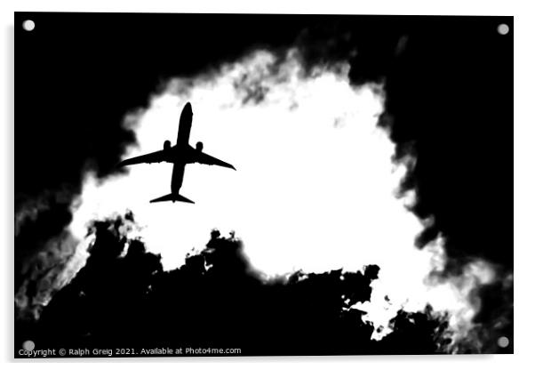 Shadow of a plane Acrylic by Ralph Greig