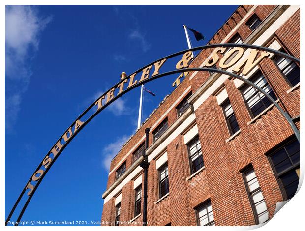 The Tetley Leeds Print by Mark Sunderland