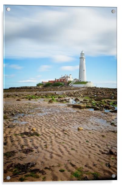 St Marys Lighthouse, Whitley Bay Acrylic by Rob Cole