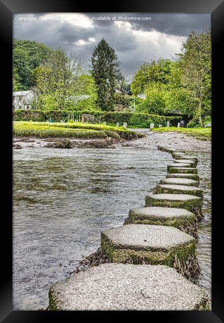 Stepping Stones Framed Print by DAVID FLORY