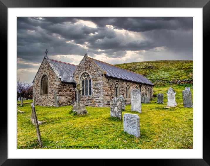 Church of the Storms Framed Mounted Print by DAVID FLORY