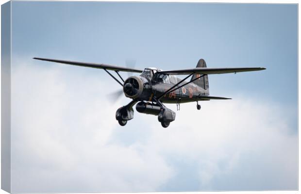 Westland Lysander Canvas Print by J Biggadike