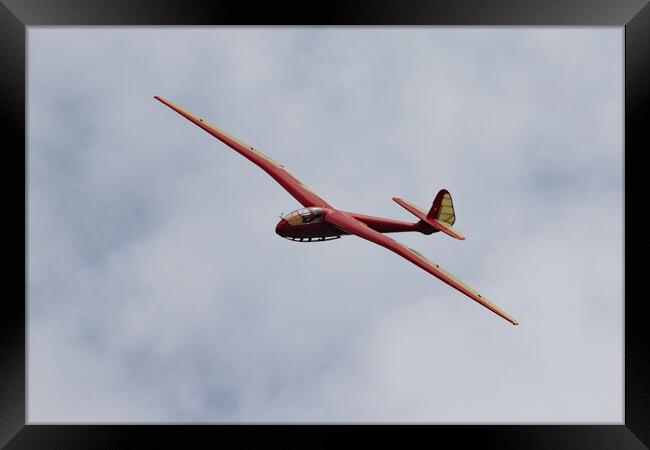 Slingsby T13 Petrel Glider Framed Print by J Biggadike