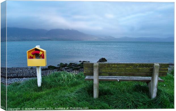 A View towards the Dingle Peninsula Canvas Print by Stephen Hamer