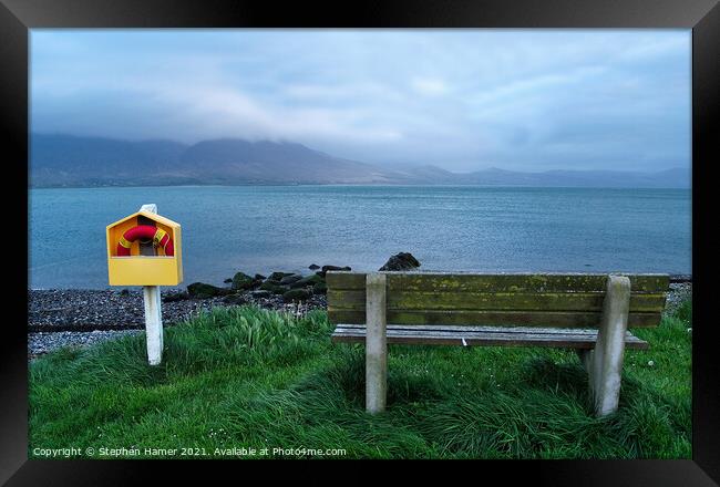 A View towards the Dingle Peninsula Framed Print by Stephen Hamer
