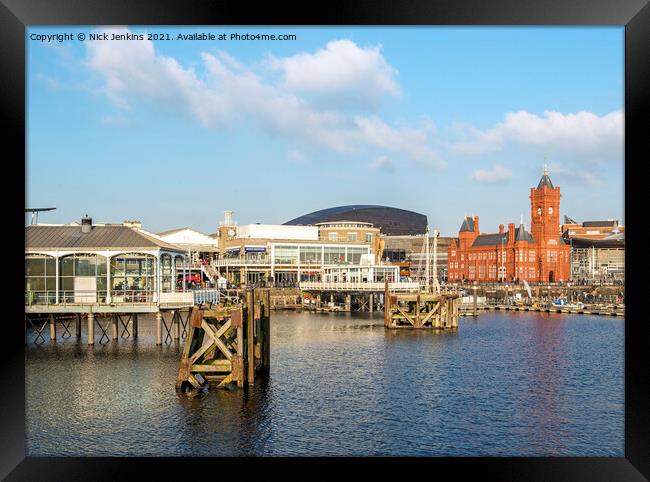 The Waterfront at Cardiff Bay Wales Framed Print by Nick Jenkins