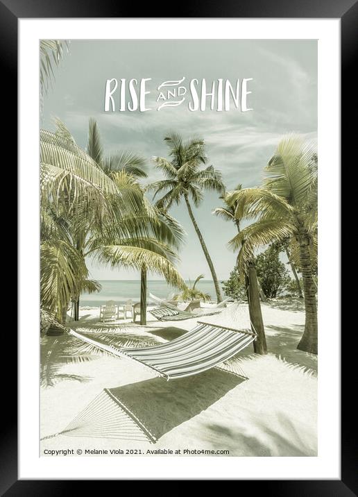 Rise and shine | Beachscape Framed Mounted Print by Melanie Viola