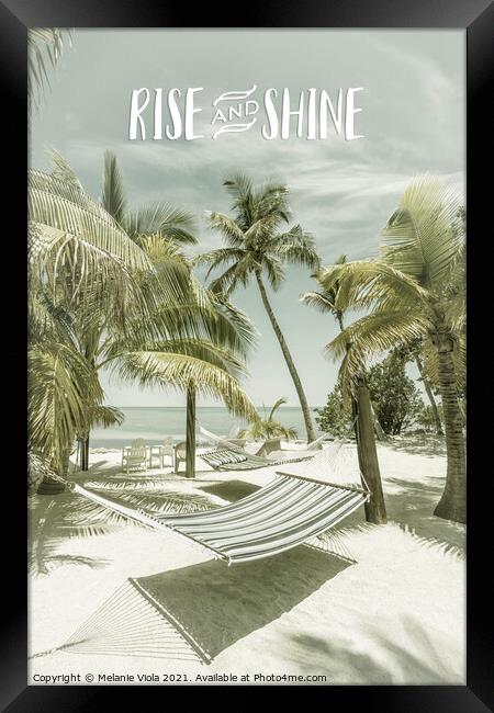 Rise and shine | Beachscape Framed Print by Melanie Viola
