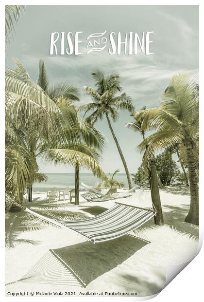Rise and shine | Beachscape Print by Melanie Viola