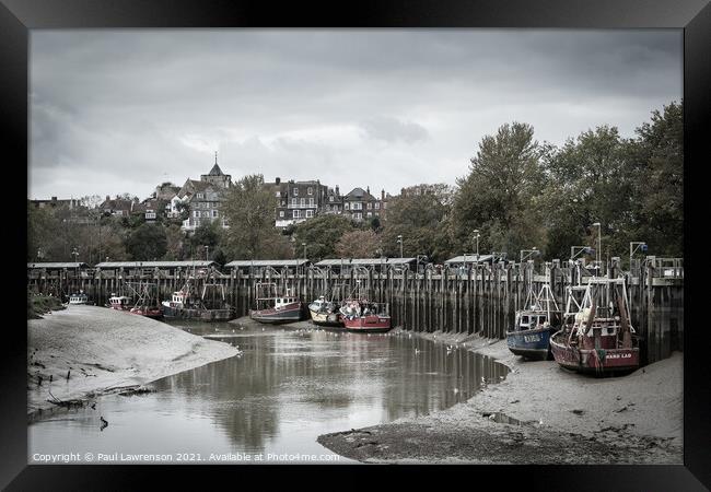 Rye and the River Rother II Framed Print by Paul Lawrenson