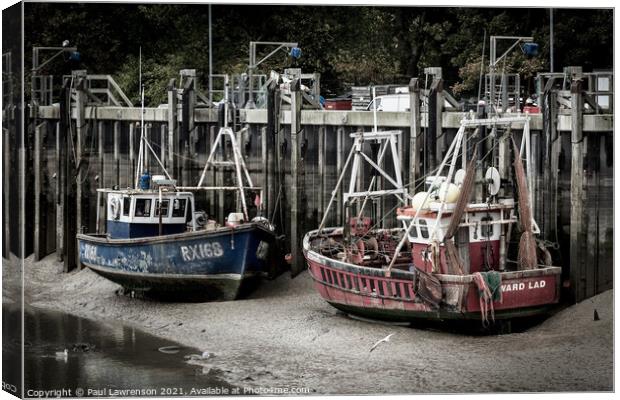 Rye and the River Rother III Canvas Print by Paul Lawrenson