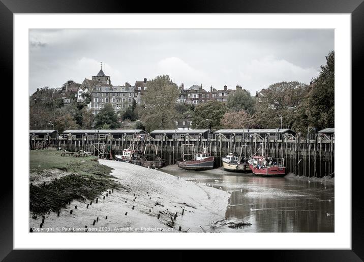 Rye and the River Rother Framed Mounted Print by Paul Lawrenson