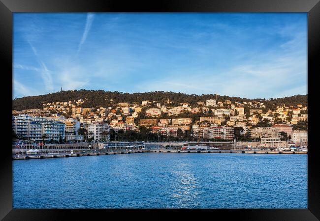 City of Nice in France at Sunset Framed Print by Artur Bogacki