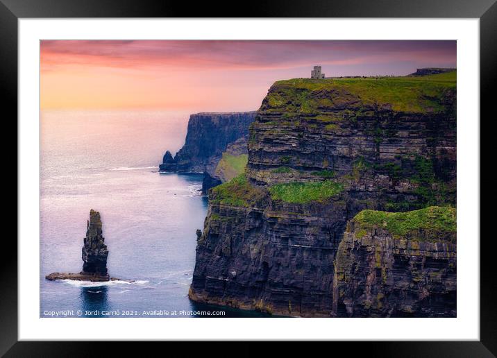 Cliffs of Moher tour, Ireland - 19 Framed Mounted Print by Jordi Carrio