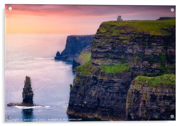 Cliffs of Moher tour, Ireland - 19 Acrylic by Jordi Carrio