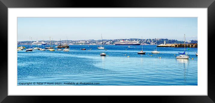 A View Of Torbay Framed Mounted Print by Peter F Hunt