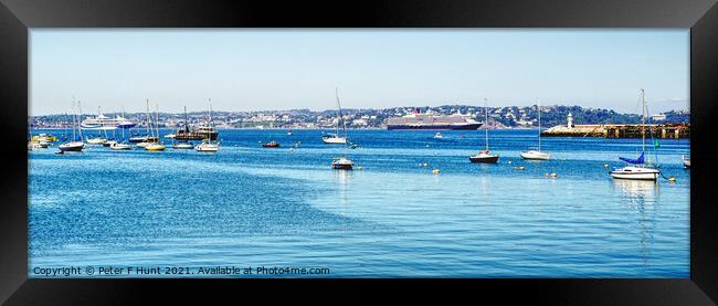 A View Of Torbay Framed Print by Peter F Hunt