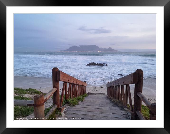 Table Mountain  Framed Mounted Print by Adrian Paulsen
