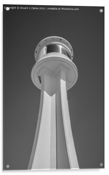 Littlehampton lighthouse Acrylic by Stuart C Clarke