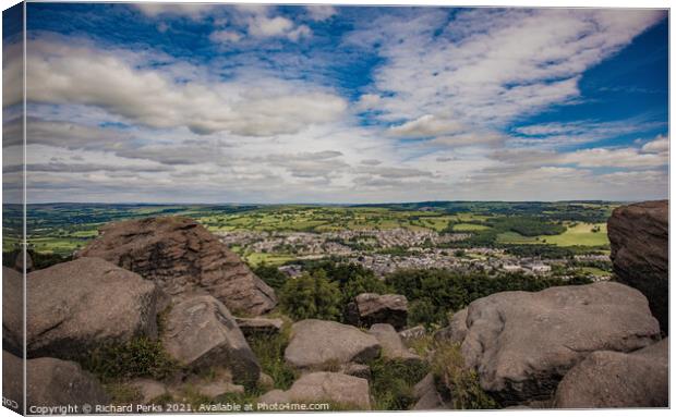Overlooking Otley Canvas Print by Richard Perks