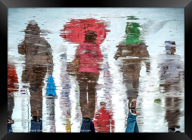 Rainy Days Framed Print by Richard Stoker