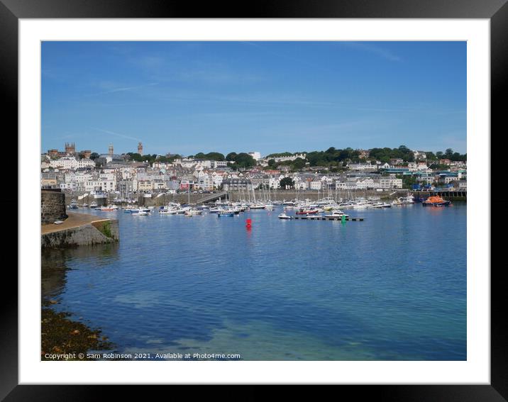 St Peter Port, Guernsey Framed Mounted Print by Sam Robinson