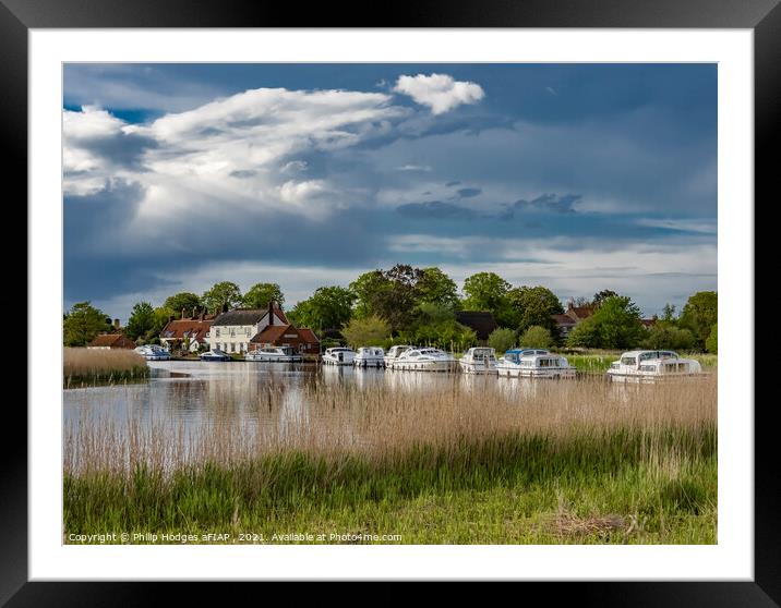 The ferry Inn, Stokesby Framed Mounted Print by Philip Hodges aFIAP ,