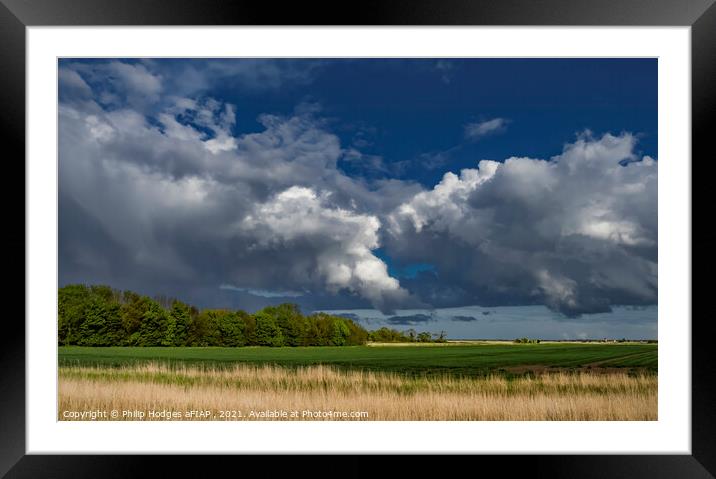 Norfolk Landscape Framed Mounted Print by Philip Hodges aFIAP ,