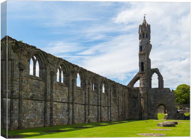 St Andrews Cathedral Canvas Print by Tommy Dickson