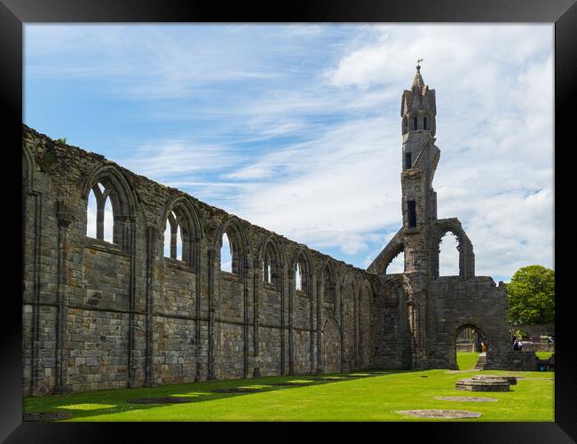 St Andrews Cathedral Framed Print by Tommy Dickson