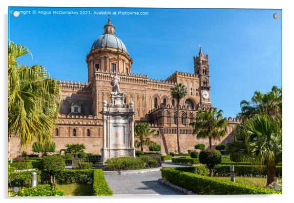 Palermo Cathedral, Sicily Acrylic by Angus McComiskey