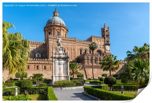 Palermo Cathedral, Sicily Print by Angus McComiskey