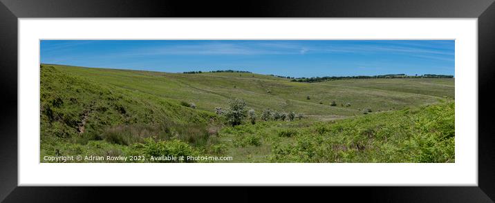 Embercombe on Exmoor Framed Mounted Print by Adrian Rowley