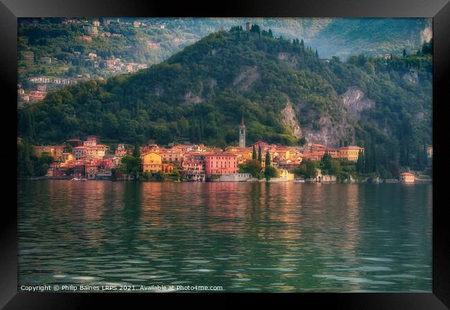 Varenna, Lake Como Framed Print by Philip Baines
