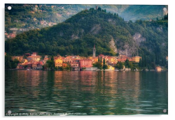 Varenna, Lake Como Acrylic by Philip Baines