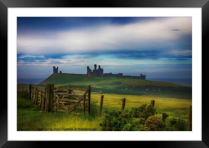 Dunstanburgh Castle, Northumberland Framed Mounted Print by Trevor Camp
