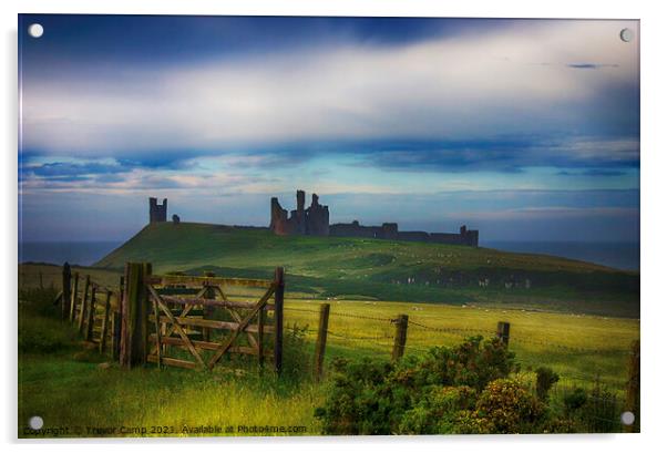 Dunstanburgh Castle, Northumberland Acrylic by Trevor Camp