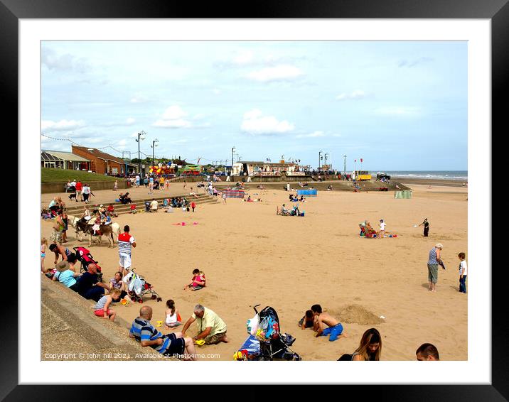 Mablethorpe beach. Framed Mounted Print by john hill