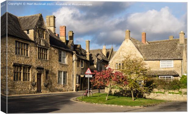 Cotswold Cottages Chipping Campden Gloucestershire Canvas Print by Pearl Bucknall