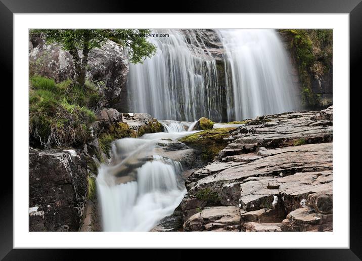 The Ardessie Falls near Dundonnell, NW Highlands, Scotland, UK Framed Mounted Print by David Forster