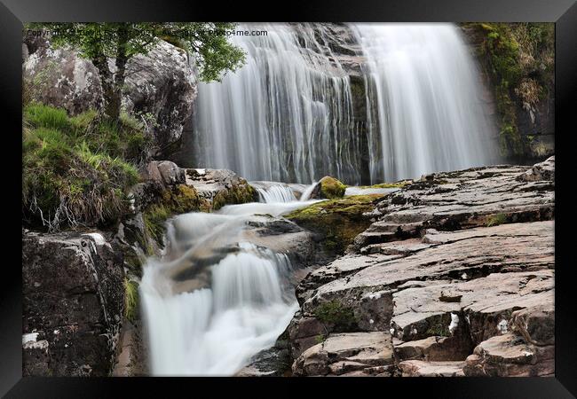 The Ardessie Falls near Dundonnell, NW Highlands, Scotland, UK Framed Print by David Forster