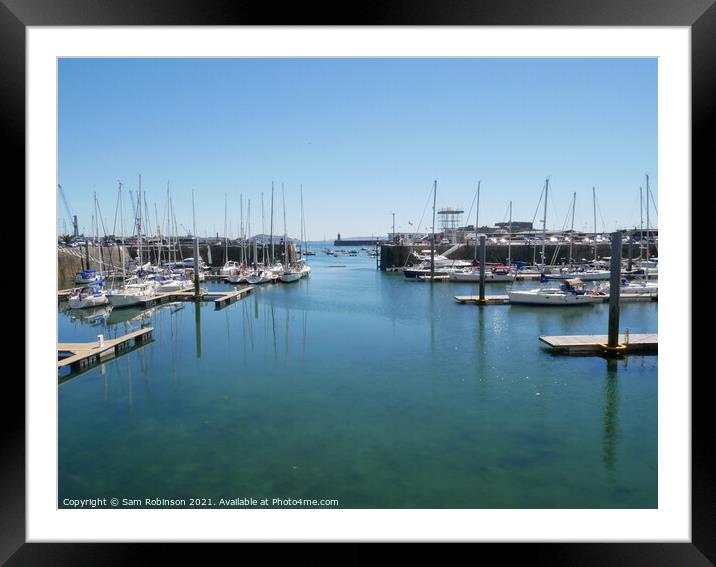 St Peter Port Harbour, Guernsey Framed Mounted Print by Sam Robinson