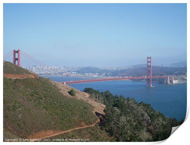Golden Gate Bridge Print by Sam Robinson