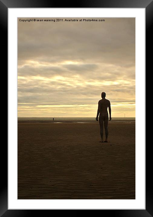 Crosby beach Framed Mounted Print by Sean Wareing