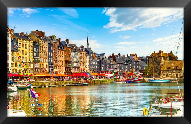 Port of Honfleur. Normandy Framed Print by Stefano Orazzini