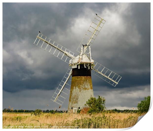 River Thurne Mill Print by Philip Hodges aFIAP ,