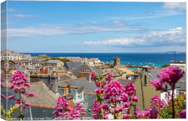 St. Ives in Cornwall, UK Canvas Print by Chris Dorney