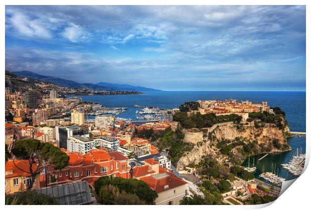 Principality of Monaco Print by Artur Bogacki