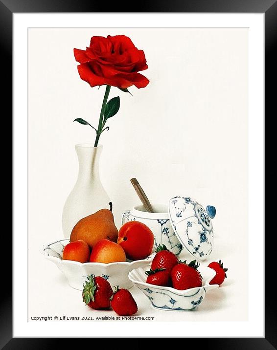 Breakfast For Lovers Framed Mounted Print by Elf Evans