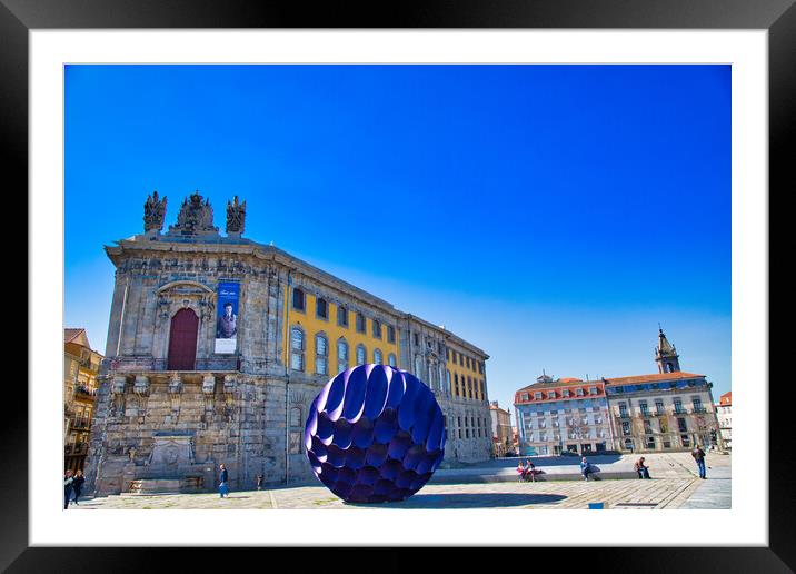 Eclipse structure in Porto in the historic center Framed Mounted Print by Elijah Lovkoff